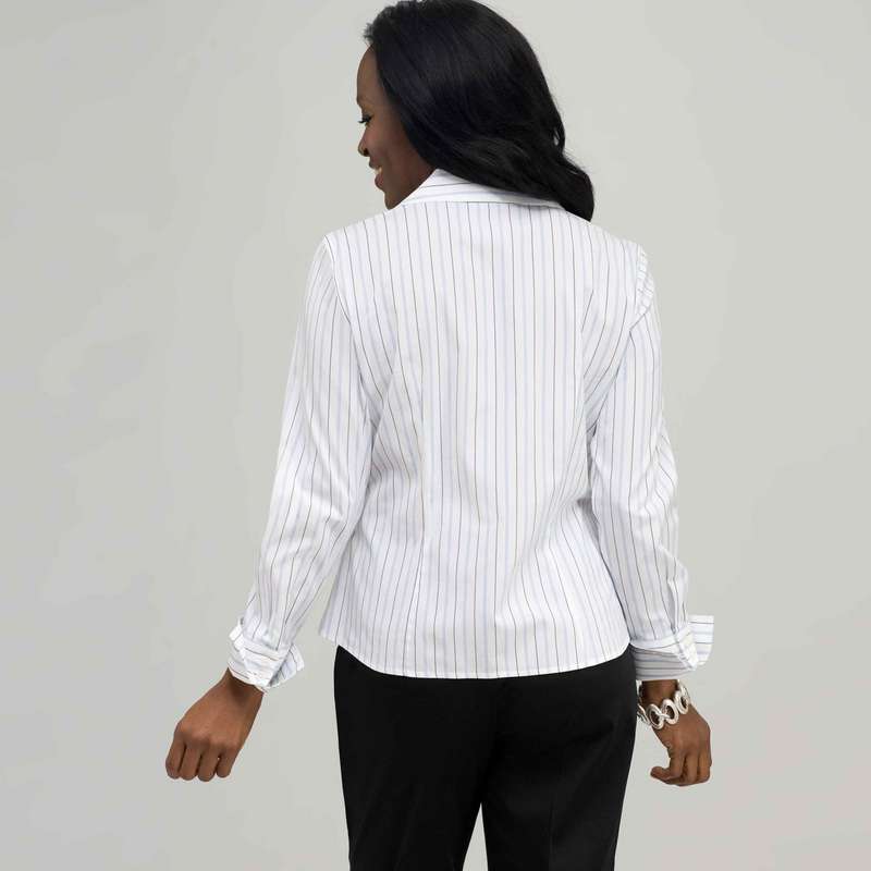 Platinum Blue Stripes Easy Care Fitted Shirt  image number 1