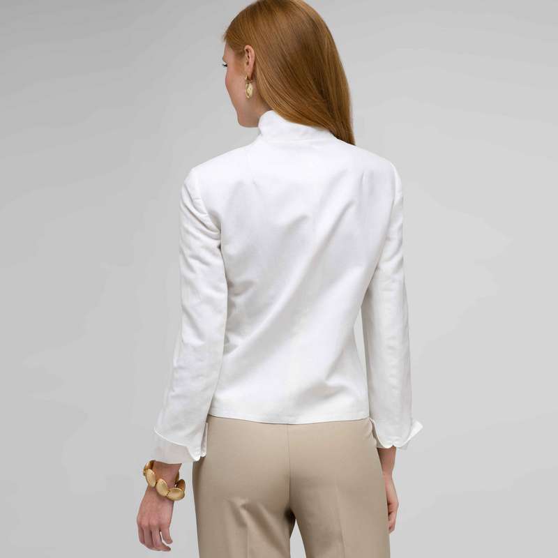 Washable Linen 1 Button Jacket image number 1