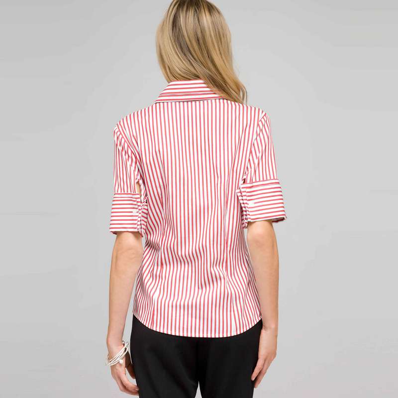 Double Collar Striped Shirt image number 1