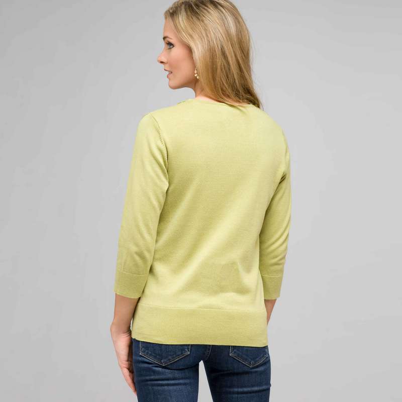 Lace Trimmed Cardigan image number 1