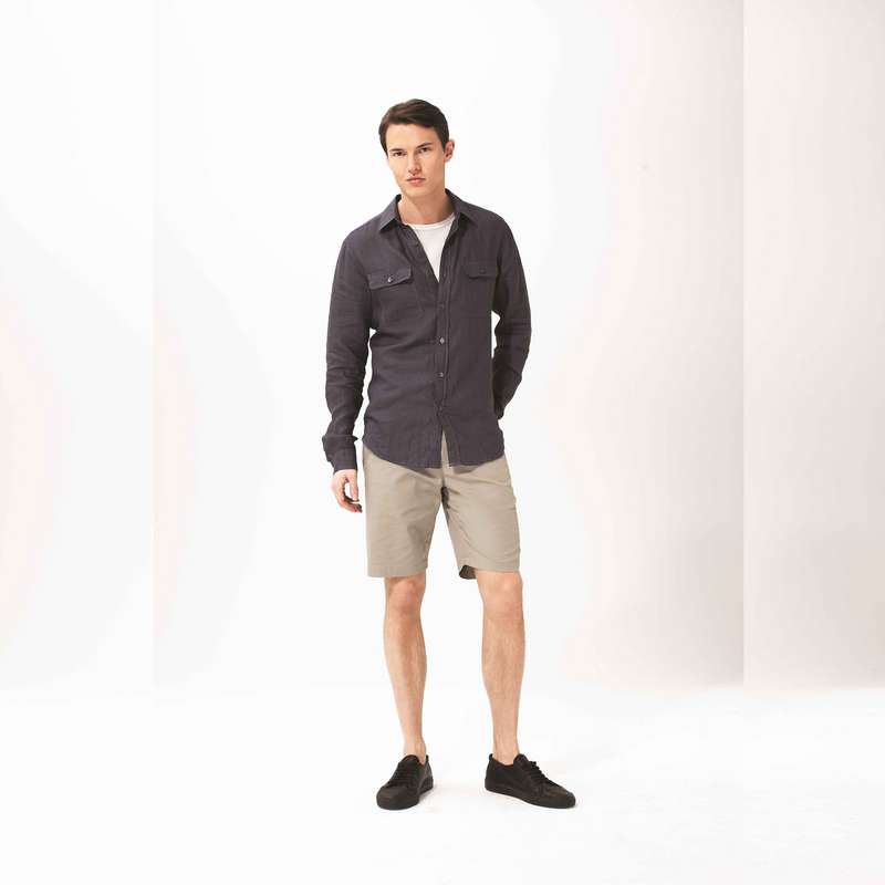 Cotton Straight Shorts image number 2