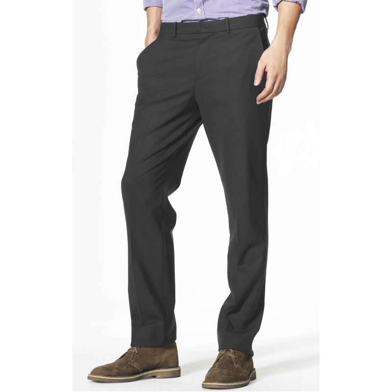 Microcheck Straight Leg Trousers image number 0