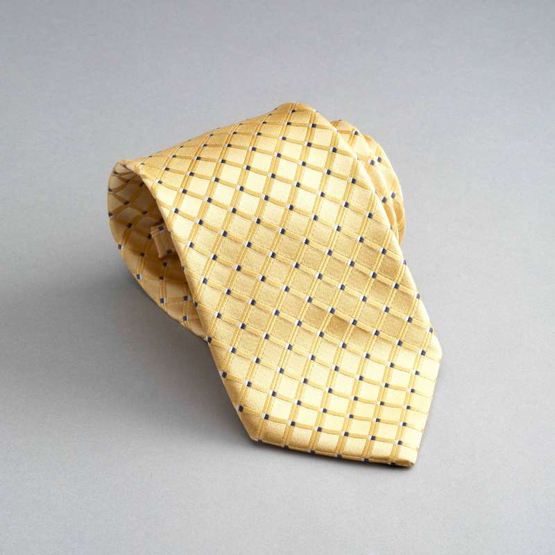 Checked Silk Tie image number 0