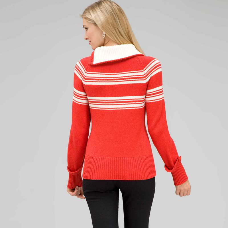 Long Sleeve Raglan Button Out Turtle Neck image number 1