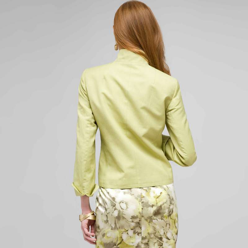 Washable Linen 1 Button Jacket image number 1
